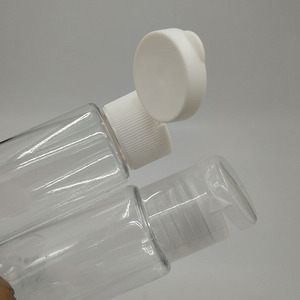 Bouteille de lotion transparente vide avec bouchon à vis 60ml 100ml 120ml 150ml Bouteille à presser pour toner cosmétique pour animaux de compagnie avec bouchon supérieur rabattable - Product Image 4