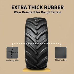Pneu radial agricole 600/65R28, pneu de tracteur, pneu de moissonneuse-batteuse, pneu de machine agricole, motif TR-1W - Product Image 1