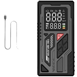 Portable Tire Inflator 150PSI LCD Display Type C Charging High Power Electric Air <b>Pump</b> For Car - Product Image 3