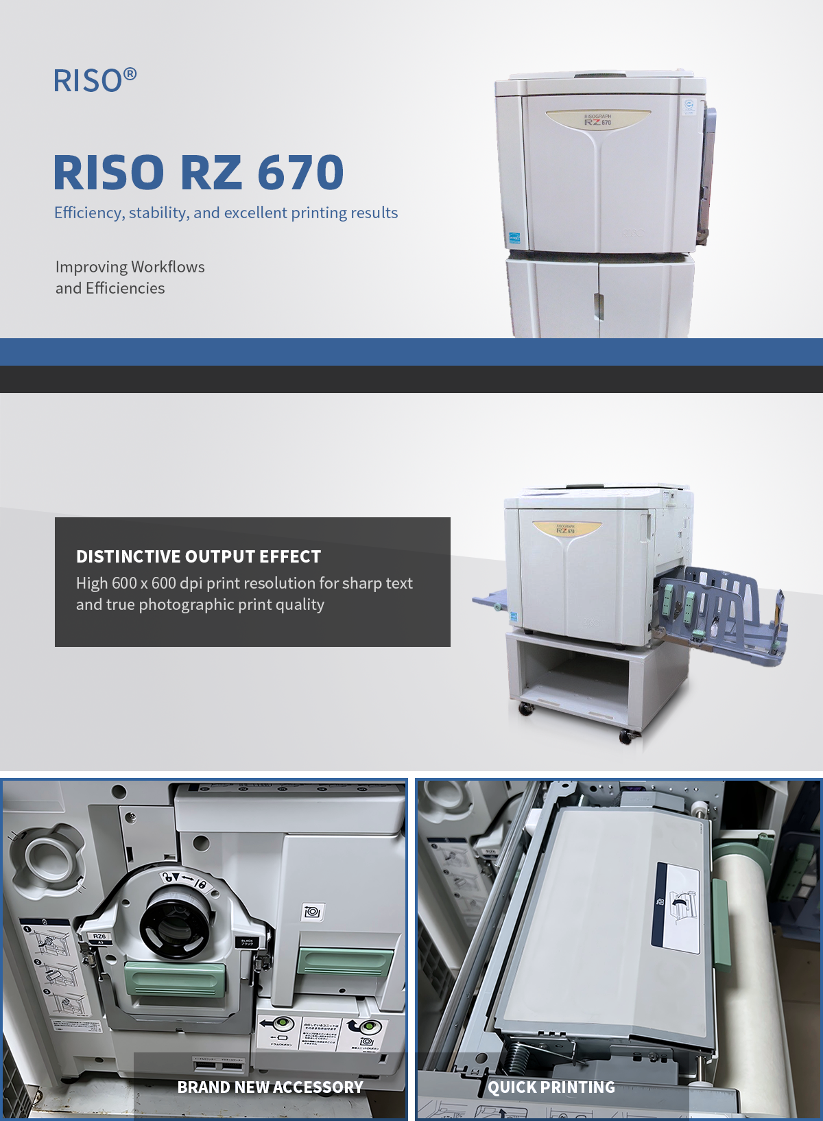 RZ670 Refurbished Copiers and Printers for Riso Risos RZ 670