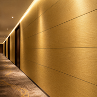 Revêtement mural en panneaux Alucobond, façade en panneaux composites en aluminium brossé pour la décoration intérieure