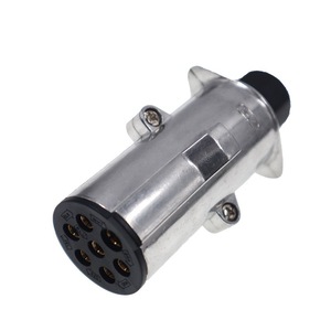 Trailer <b>Plug</b> 7 Pin Metal Connector Zinc Alloy 24V DC Signal For Taillight N Type - Product Image 1
