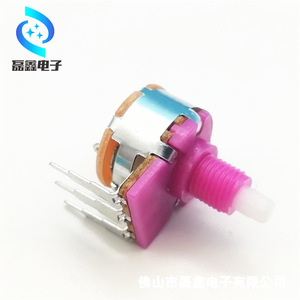 Potenciómetro Rotatorio de Plástico Aislado de Plataforma Alta Morado 149 con Interruptor B1K B100K B500K Rosca de 6MM - Product Image 1