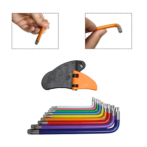 Juego de Llaves Hexagonales Compacto de 9 Piezas Multicolor, con Punta de Bola, Antioxidante, Tipo L, para Bicicleta, Muebles y Tareas de Bricolaje - Product Image 3