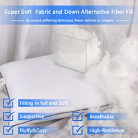Coussinets d'oreiller de luxe personnalisés, qualité hôtelière, alternative au duvet, tailles Queen et King, lot de 2, pour la vente en gros