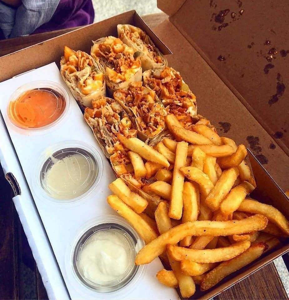 burgers and fries box