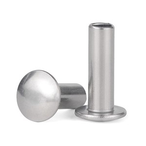 Sıcak satış kafes kafa yarı boru şeklindeki perçinler 2mm 2.5mm 3mm düz kafa yarım Hollow yarı boru şeklindeki perçinler - Product Image 6