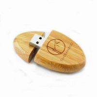 Mu-001 unik jumlah besar 4.0 jenis antarmuka multi Warna oval kayu USB 128GB flash drive