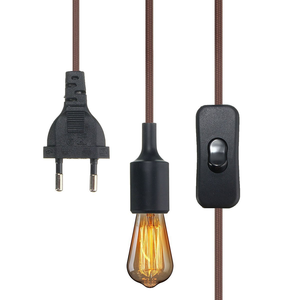 Vente en gros de <span class=keywords><strong>fil</strong></span> électrique avec support et prise de <span class=keywords><strong>lampe</strong></span> E27 Ensemble de bricolage vintage <span class=keywords><strong>pour</strong></span> luminaire - Product Image 3
