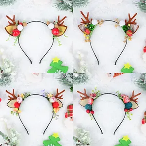 Manufacturers wholesale Christmas hair accessories Headband Cute antler ear headband party gift girl headband