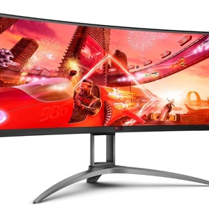 BUENA calidad AG493UCX2 Super Wide Curved Dual QHD FreeSync Monitor de juego negro ajustable en altura de acoplamiento de la USB-C - Product Image 2