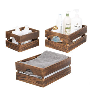 Wholesale Vintage Unfinished <strong>Wooden</strong> Storage Box Cheap <strong>Wooden</strong> <strong>Crates</strong> <strong>for</strong> <strong>Sale</strong> - Product Image 4