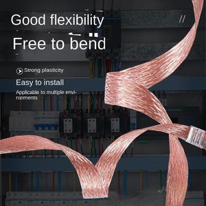 ลวดทองแดงถักเกลียวเปลือยแบบแบนสายชุบดีบุกคุณภาพสูงสายดีบุกแบนเกลียวลวดถักทองแดงสำหรับใช้ในงานไฟฟ้า - Product Image 5