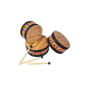 ToyDrum Nuevo Producto Mini Niños Tambor De Madera Tres Tonos Oem Premier De Vidro Drum Kit - Product Image 5
