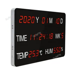 Temperature Humidity Elctronic Calendar Clock With Ntp Time Synchronization Function