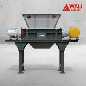 고용량 이중 모터 샤프트 슈레더 플라스틱 크러셔 타이어 재활용 슈레더 기계