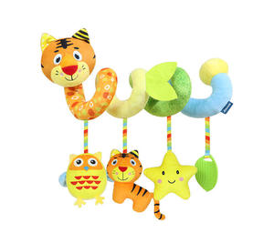 Jouets <span class=keywords><strong>en</strong></span> peluche spirale pour bébé, fabrication OEM, à suspendre au landau et au berceau, hochet, clochette de lit, girafe, tigre, chenille, <span class=keywords><strong>jouet</strong></span> de <span class=keywords><strong>confort</strong></span> pour <span class=keywords><strong>poussette</strong></span> - Product Image 2