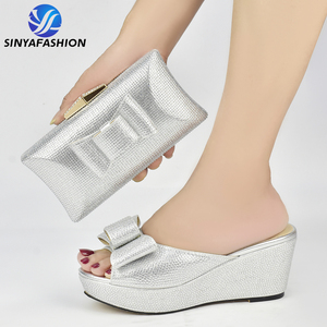 Sinya - Offre Spéciale : Ensemble Chaussures et <span class=keywords><strong>Sacs</strong></span> Africains Assortis pour Fêtes et Mariages - Style Italien - Product Image 4