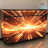 Cabine DJ LED personnalisée pour bar et boîte de nuit avec table DJ LED portable éclairée et écran HD