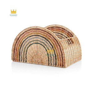 Nouveauté : Panier à linge pour enfants en rotin écologique en forme d'animal arc-en-ciel pour le rangement des vêtements et des jouets, prix de gros - Product Image 1