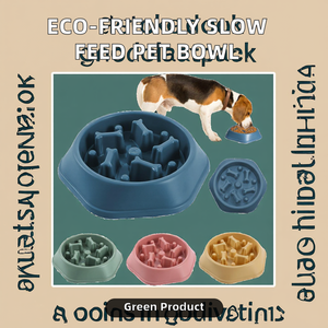 Colorful Eco-Friendly <b>Slow</b> <b>Feeder</b> Dog Bowl Quadrate PP Plastic Pet Feeding Bowl for Large Dogs Fashionable Design Wholesale - Product Image 2