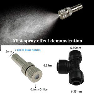 Système <span class=keywords><strong>de</strong></span> brumisation à basse pression noir <span class=keywords><strong>de</strong></span> 20 m pour l'été, brumisateur d'eau extérieur pour patio et <span class=keywords><strong>jardin</strong></span> - Product Image 6
