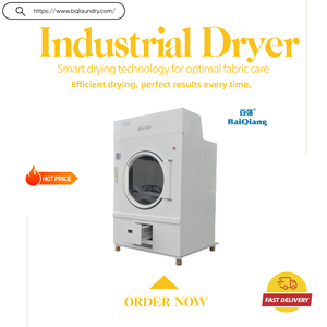 Secadora de <span class=keywords><strong>Ropa</strong></span> Eléctrica Comercial para Hoteles, Lavadora y Secadora de Tambor de Acero Inoxidable, Equipo de Lavandería - Product Image 2