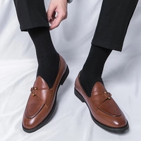 Chaussures décontractées classiques pour hommes, grande taille, antidérapantes, bout fermé, à enfiler, quatre saisons, semelle en caoutchouc souple, mocassins