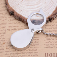 Vintage Style Antique Zinc Alloy Magnifier Handheld Magnifying Glass for Map Reading