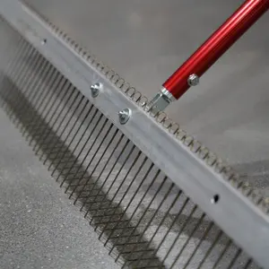 AMF工具混凝土整理工具弹簧钢扁线梳纹理扫帚混凝土纹理梳金属齿刷扫帚