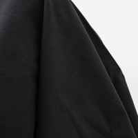Tissu tissé noir imperméable et résistant à l'eau, personnalisable en gros, 90 % nylon 10 % élasthanne, extensible dans les quatre sens, poids moyen