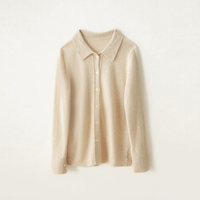 Pull en cachemire pour femmes, cardigan à boutons, manches longues, pull en cachemire pour femmes