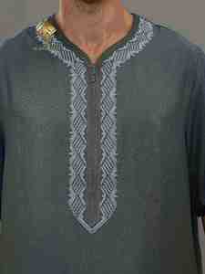 Robe de prière musulmane pour hommes du Moyen-Orient, mode arabe, fabriquée dans un tissu confortable et agréable. - Product Image 5