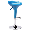Tabouret de bar haut réglable pivotant avec base chromée moderne et siège en ABS, prix avantageux, avec vérin à gaz, durable