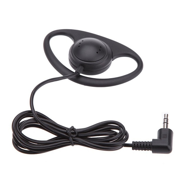Wired Ear Hook Earphones 3.5mm/35mm Wired Earhook Headset Single Side Ear Hook Tour Guide System Earphone for Music Listening