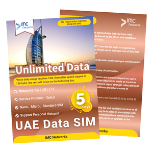 Tarjeta SIM eSIM de viaje 5G ilimitada para Emiratos Árabes Unidos, 1/3/5/7/15/30 días, datos ilimitados, con embalaje personalizado para revendedores - Product Image 6