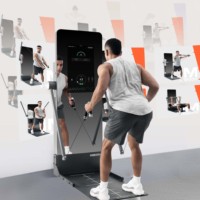 Espejo Inteligente de Fitness con Pantalla Táctil, Espejo de Entrenamiento de Cuerpo Completo, Entrenador de Fuerza Inteligente para Entrenamiento de Fuerza en Casa