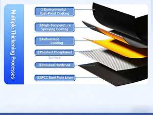 מערכת מדפי פלדה תעשייתית בעלת 5 שכבות לסופרמרקט עם מדפי אחסון נגד קורוזיה - Product Image 5