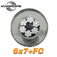 Câble en acier galvanisé DIN3055 6x7+FC pour clôtures et filets de protection