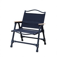 Chaise pliante de style glamping d'extérieur, design Kermit détachable, chaise portable de camping et de plage en alliage d'aluminium
