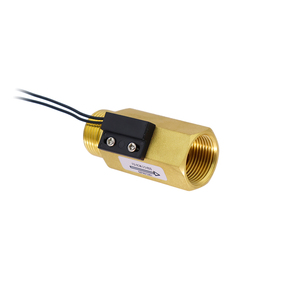 สวิตช์แม่เหล็กทองเหลืองไหล FS-5CM-1.0-4SS MF แนวตั้งมม. แนวนอน ≤ 1.75MPa -40 ~ 120 °C 10W 70W 0.5A R1/2 22AWG ลวด UL1007 - Product Image 2