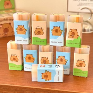 <span class=keywords><strong>Gomme</strong></span> à effacer carrée en plastique de style sandwich, à faible émission de poussière - Product Image 1
