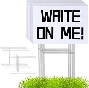 Panneaux de signalisation double face 18x24 résistants aux intempéries et inaltérables avec support en H pour l'éducation et les écoles – Panneaux de <span class=keywords><strong>recrutement</strong></span> de professeurs - Product Image 3