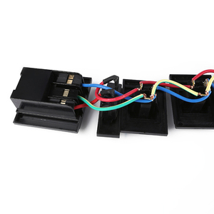 Regleta de extensión de 9 vías 19 \ "1.5U 2M Enchufe conmutado 19 \" 1.5U 2M Enchufe Interruptor de encendido/apagado de 2 polos 19 \ "1.5U 2M Distribución de energía - Product Image 2