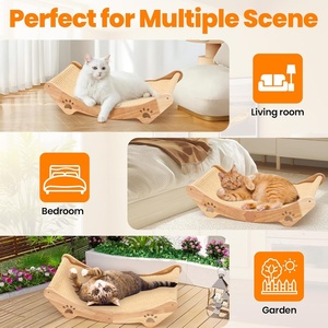 ที่นอนข่วนเล็บจากใยป่านศรนารายณ์สำหรับแมวในบ้าน เปลแมวสำหรับแมวโต ที่ข่วนเล็บแบบโค้ง - Product Image 2