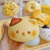 Jouet Squishy en forme de pain grillé à récupération lente, en mousse PU souple, anti-stress, sensoriel, à presser, cadeau pour adultes et enfants, logo personnalisé