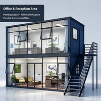 Villa préfabriquée en acier léger personnalisée, villa extérieure avec panneaux sandwich, maison préfabriquée mobile pour zone touristique et usage résidentiel
