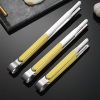 Pinces de service longues en acier inoxydable multicolores pour barbecue coréen, idéales pour buffet, salades, restaurant et cuisine domestique