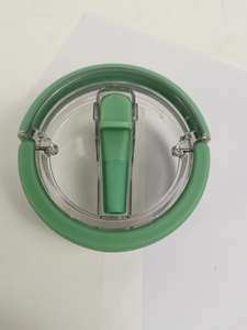 Lot de 2 couvercles de paille anti-fuite 40 oz 30oz Gobelet réutilisable PCTG Flip Straw Lid Lid Lid avec buse en silicone - Product Image 4