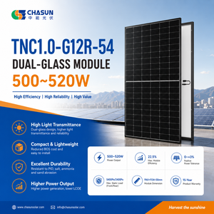 Tongwei <span class=keywords><strong>500</strong></span>-520W TWMNH-54HD N-Typ PERC Halbzellen-Bifaziales Doppelglas-Solarmodul 80% Bifazialität 23,4% Effizienz 30 Jahre TÜV-Zertifizierung - Product Image 2